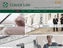 Tablet Screenshot of condelawgroup.com